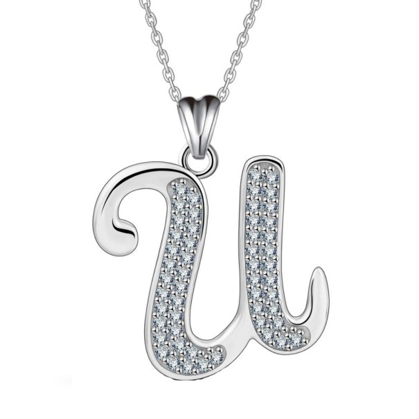 Collier avec lettre de l'alphabet D620 U