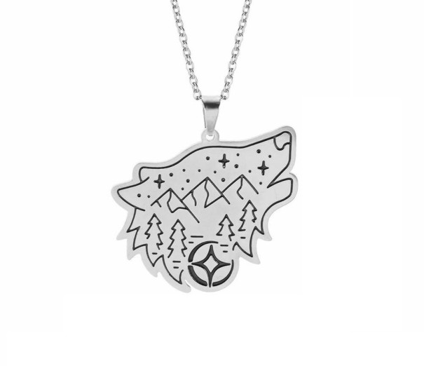 Collier avec pendentif animal argenté 7