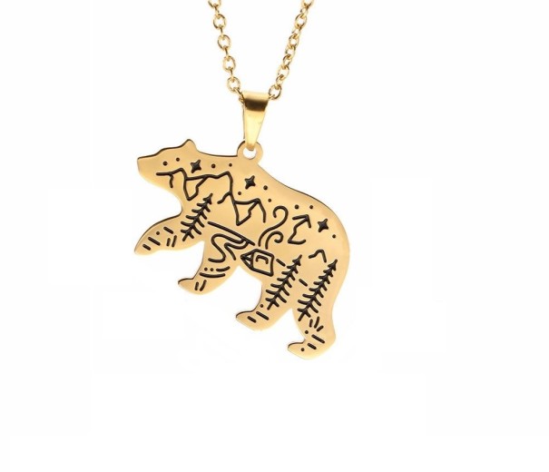 Collier avec pendentif animal doré 4