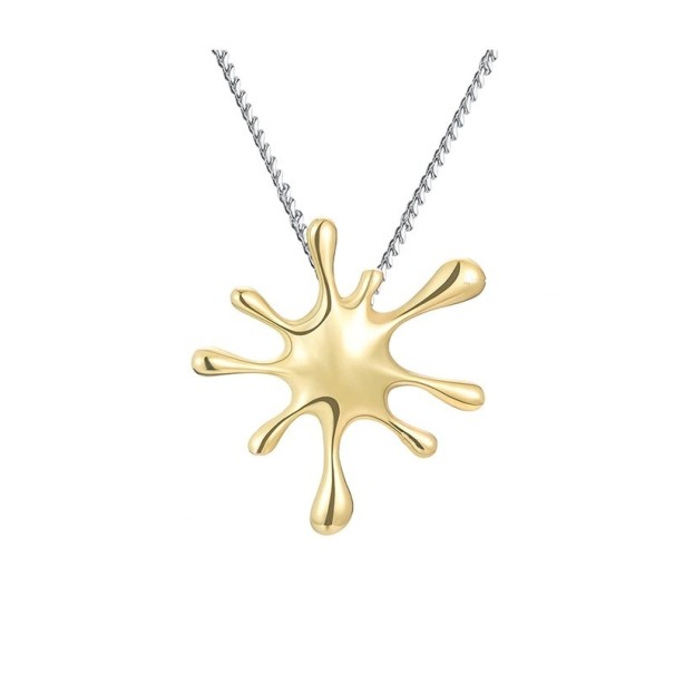 Collier avec pendentif D640 doré