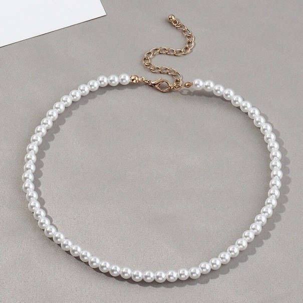Collier de perles pour femmes D394 6 mm