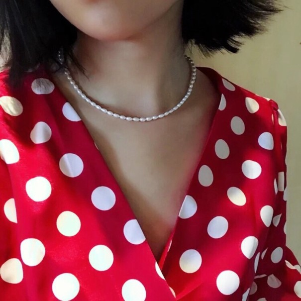 Collier de perles pour femmes M20 38 cm
