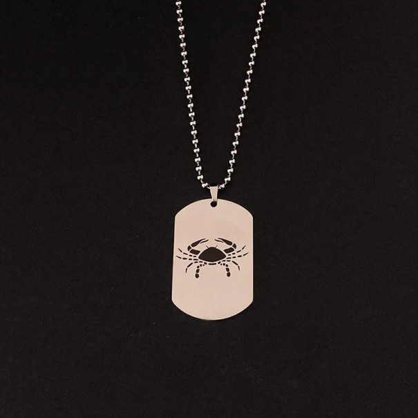 Collier du signe du zodiaque D123 noir 3