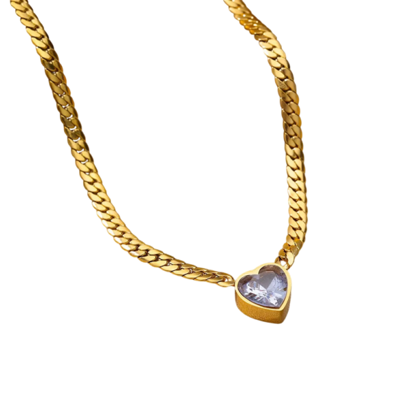 Collier en acier inoxydable à maillons solides pour femmes, bijou de mode élégant, accessoire pour soirée, cadeau pour femmes blanc