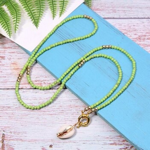 Collier en perles pour femmes avec coquillage 3