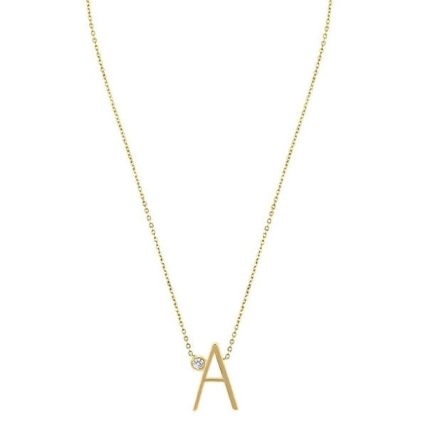 Collier féminin avec lettres de l'alphabet M84 A