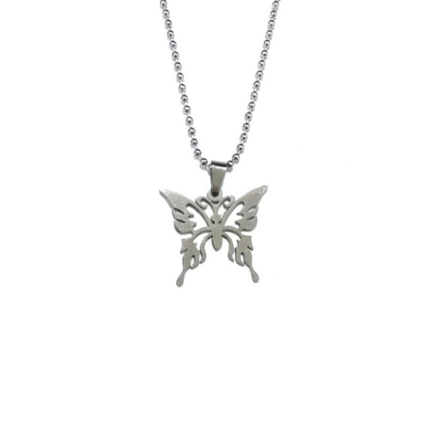 Collier féminin avec papillon C1018 4 mm