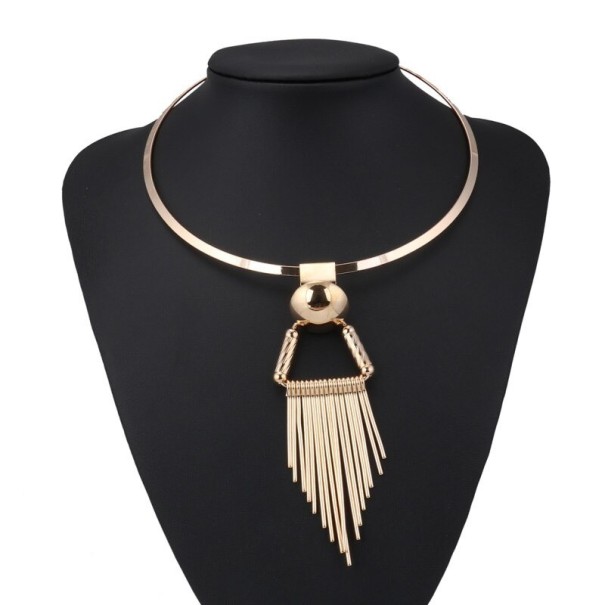 Collier féminin avec pendentif D261 doré