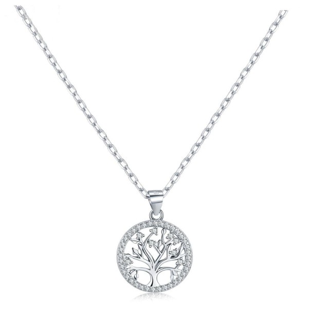 Collier femme avec arbre de vie 1