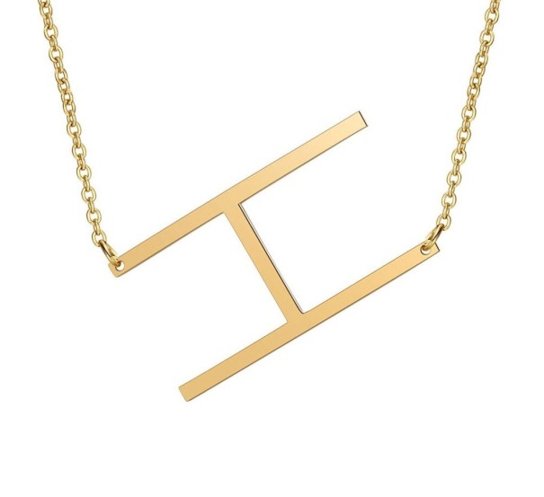 Collier femme avec la lettre de l'alphabet G829 H