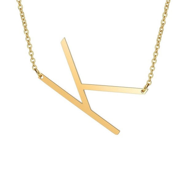 Collier femme avec la lettre de l'alphabet G829 K