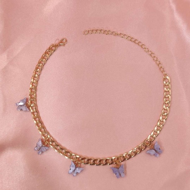 Collier Femme avec Papillons G745 8