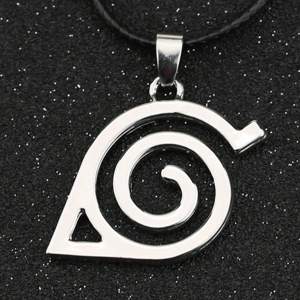 Collier femme avec pendentif D49 argenté