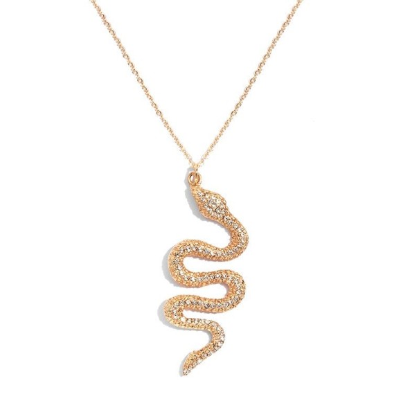 Collier femme avec pendentif serpent 1