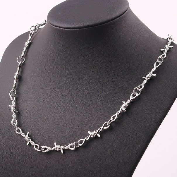 Collier Femme Fil de Fer Barbelé J93 1