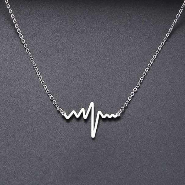 Collier Femme Pouls argenté