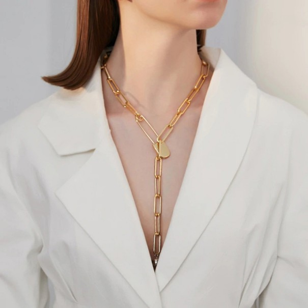 Collier long massif pour femmes 1