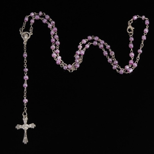 Collier long pour femme avec pendentif croix 2