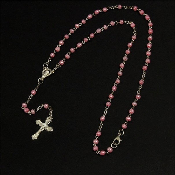 Collier long pour femme avec pendentif croix 3