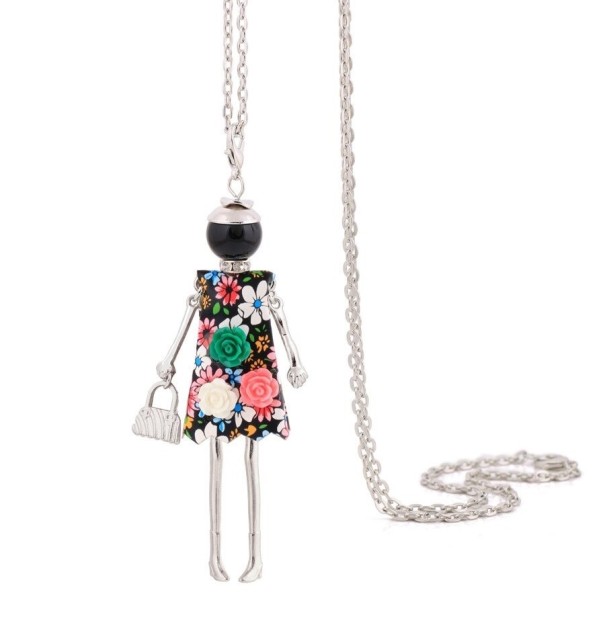 Collier long pour femme poupée 21