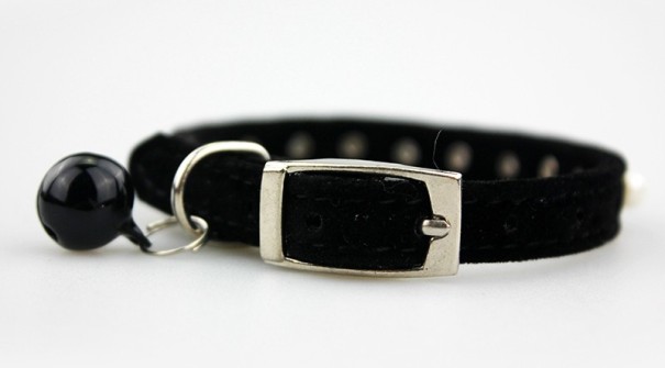 Collier pour chat avec grelot noir