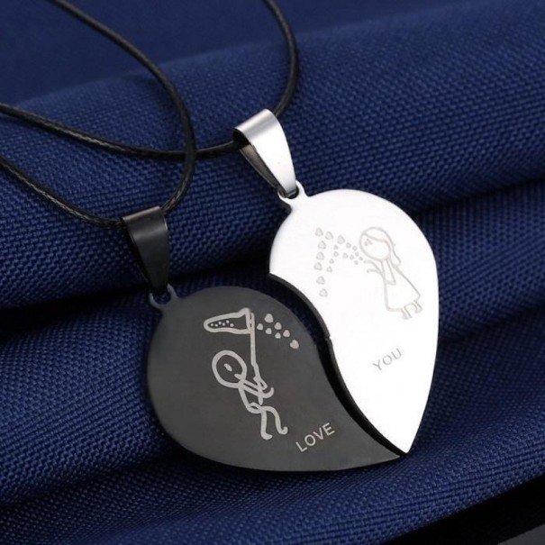 Collier pour couples avec pendentif 3