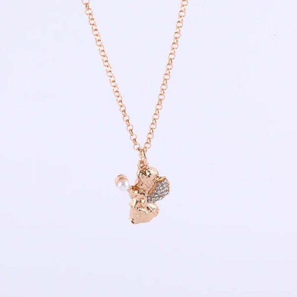 Collier pour femme avec ange D305 1