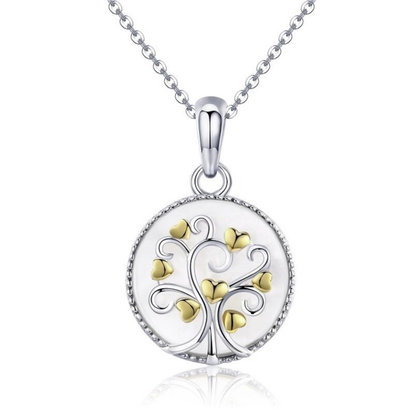 Collier pour femme avec arbre de vie dans un cercle 1