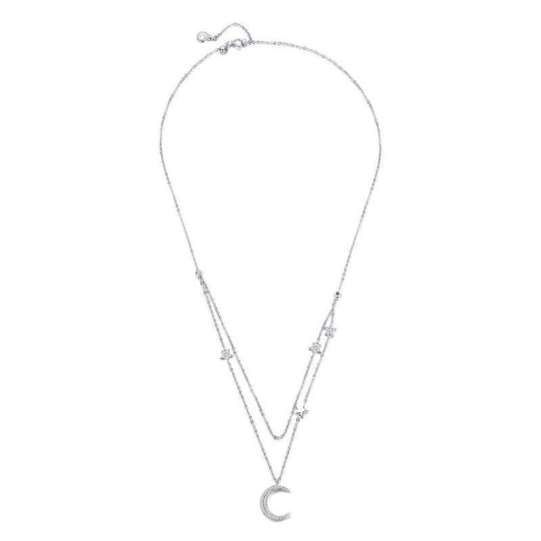 Collier pour femme avec lune et étoiles 1