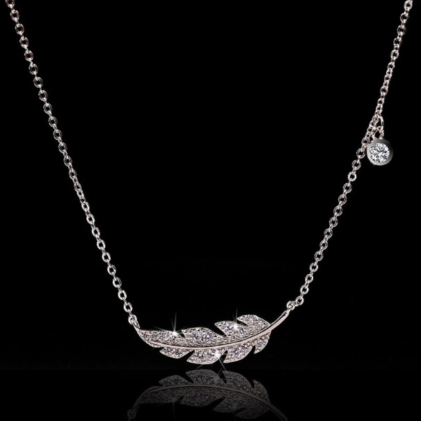 Collier pour femme avec plume G514 1