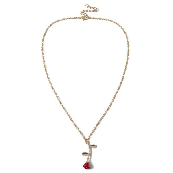 Collier pour femme avec rose G694 1