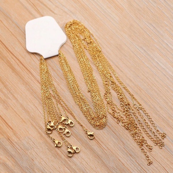 Collier pour femmes 10 pièces doré