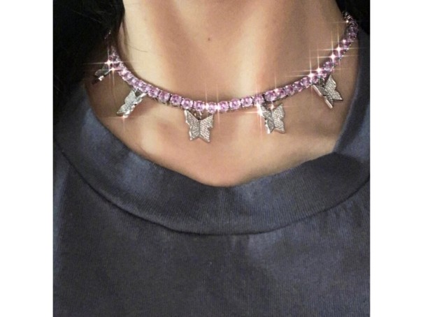 Collier pour femmes avec des papillons G760 3