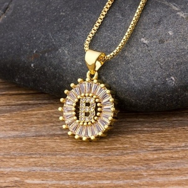 Collier pour femmes avec lettres de l'alphabet G756 B