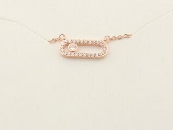 Collier pour femmes avec pendentif D321 vieux rose 2