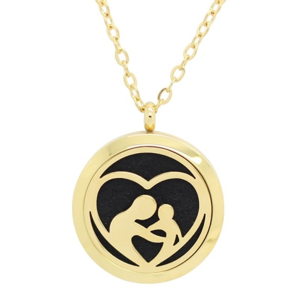 Collier pour femmes - MÉDAILLON J1829 doré