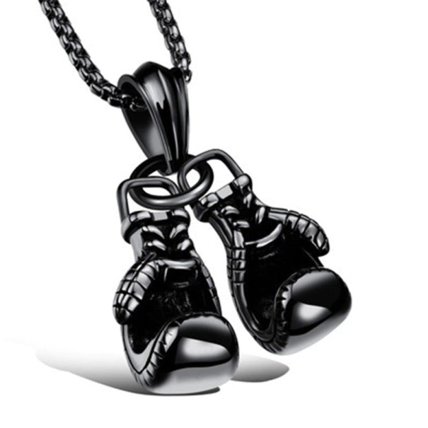 Collier pour homme avec gants noir