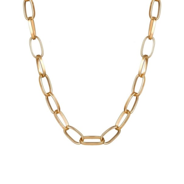 Collier rétro pour femmes doré