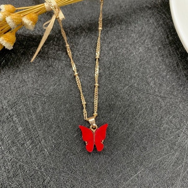 Collier torsadé pour femme avec papillon 14