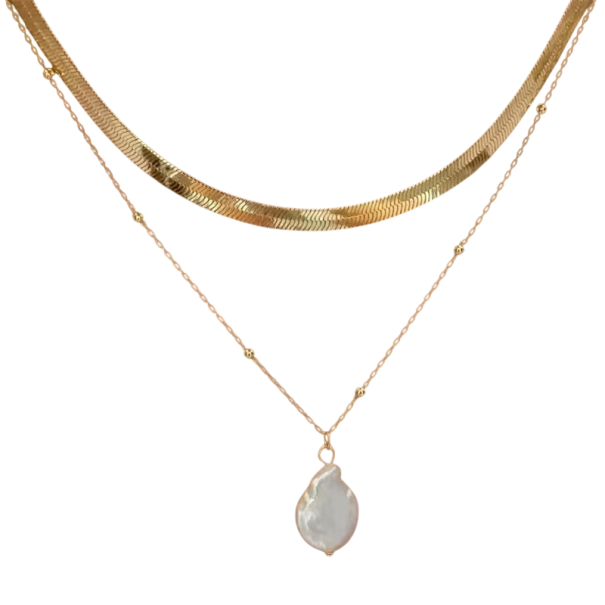 Colliers superposés élégants Aspect doré Alliage de zinc Pendentif vintage Bijou boho simple Cadeau pour femmes Accessoire de mode 1