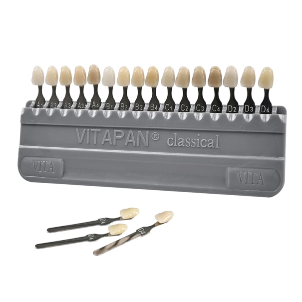 Colour Matching Plate for Tooth Models 16 Colours 68 x 150 mm Dental Tool for Shade Comparison of Dental Prosthetics 1