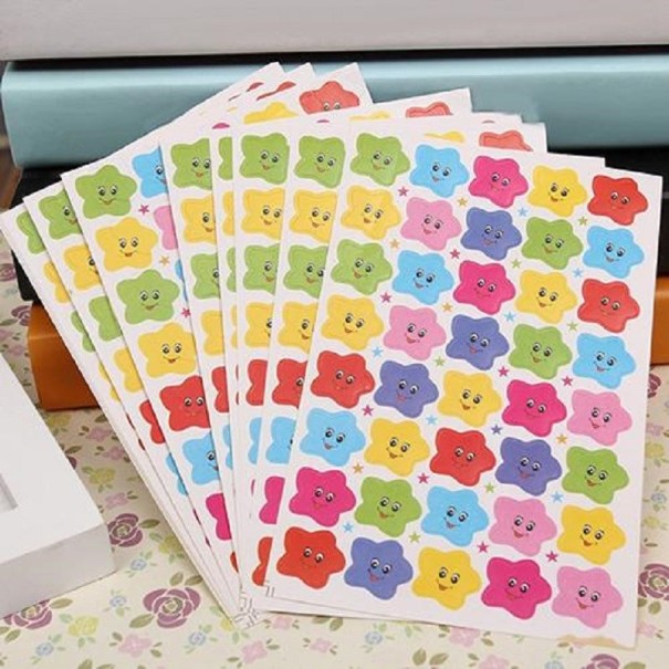 Colourful Star Stickers 1
