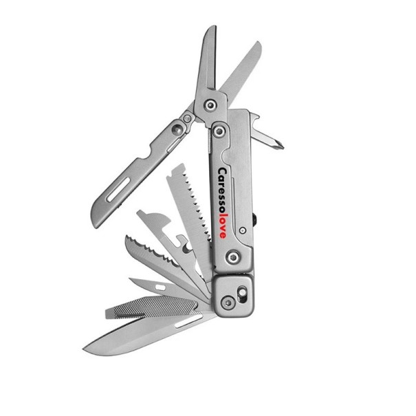 Coltello pieghevole multifunzionale combinato 10 cm Coltello tascabile con apribottiglie, cacciavite e lima Coltello da sopravvivenza per attività all'aperto 1