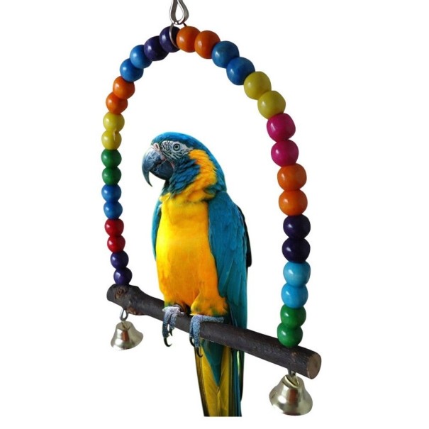 Columpio de madera para pájaros C729 15 cm