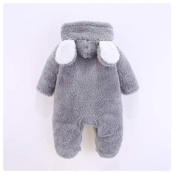 Combinaison chauffante pour bébé T2573 gris 6-9 mois