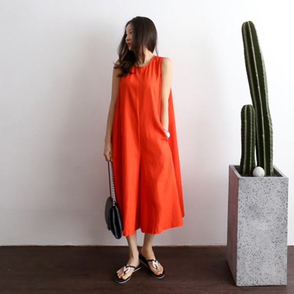 Combinaison d'été pour femmes A2077 rouge clair L