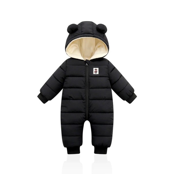 Combinaison d'hiver pour bébé T2556 noir 3-6 mois