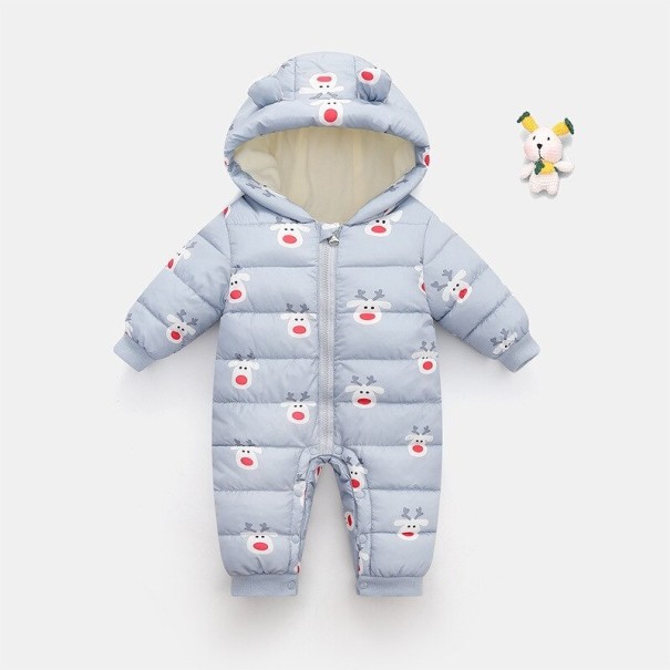 Combinaison d'hiver pour bébé T2735 gris 3-6 mois