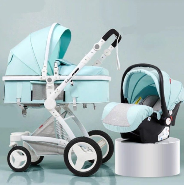 Combined Pushchair turquoise