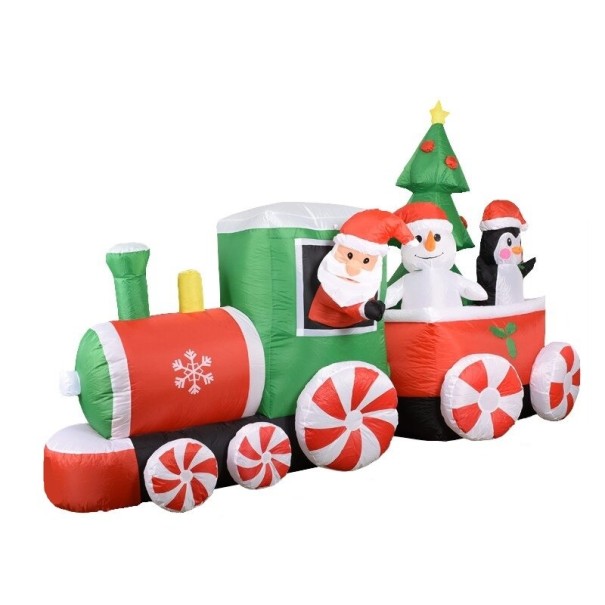 Comboio de Natal insuflável 1
